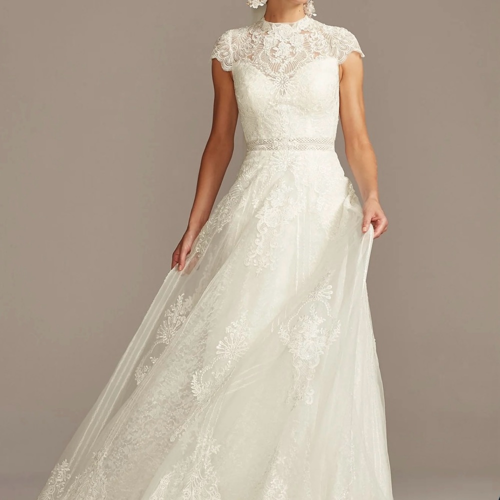 Melissa Sweet Ivory Lace Wedding Dress